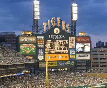 Comerica Park Night Game